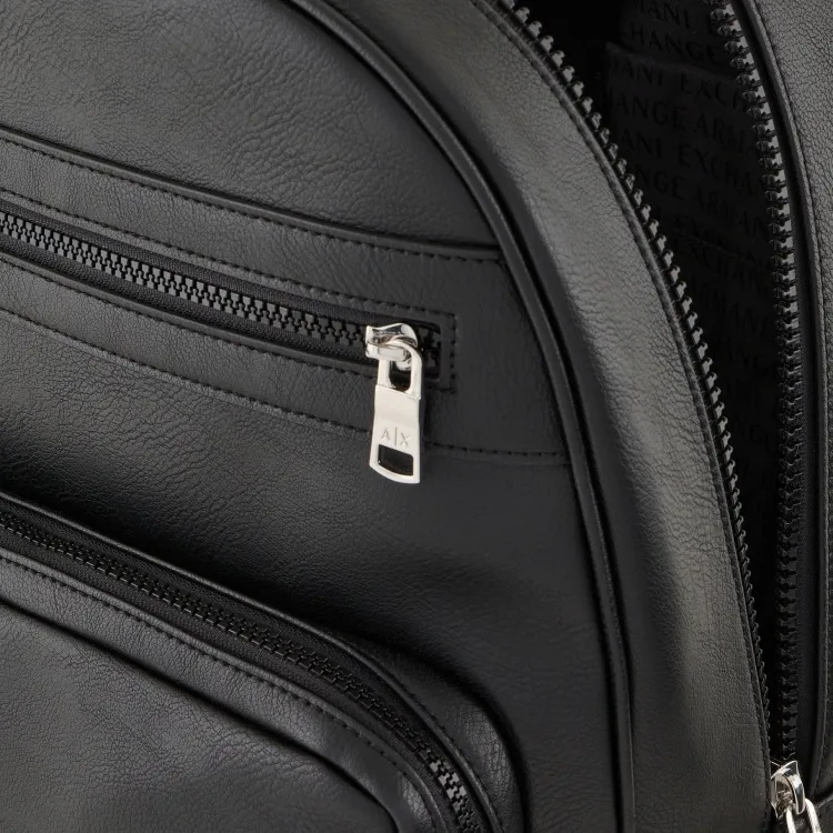 ARMANI EXCHANGEAE Polyester Backpack Men's Black-3