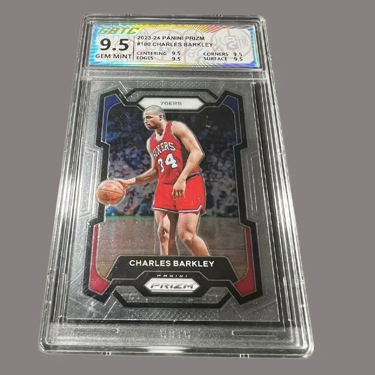 PANINI 76ers Team, Charles, Barkley, High End Prizm Collection, High Grade, Star Card, Rare Card Graded Cards 1 Pc-2