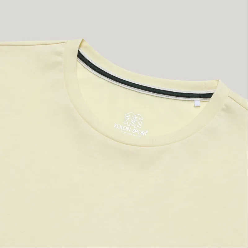 KOLON SPORT T Shirt Women's Light Yellow-2
