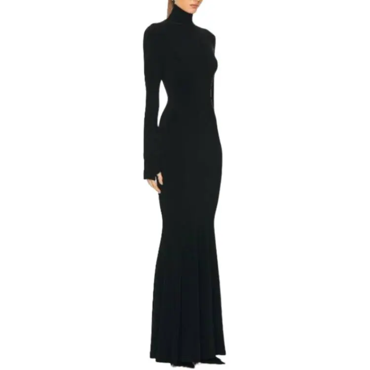 NORMA KAMALI Long Sleeved Dress Women's Black-2
