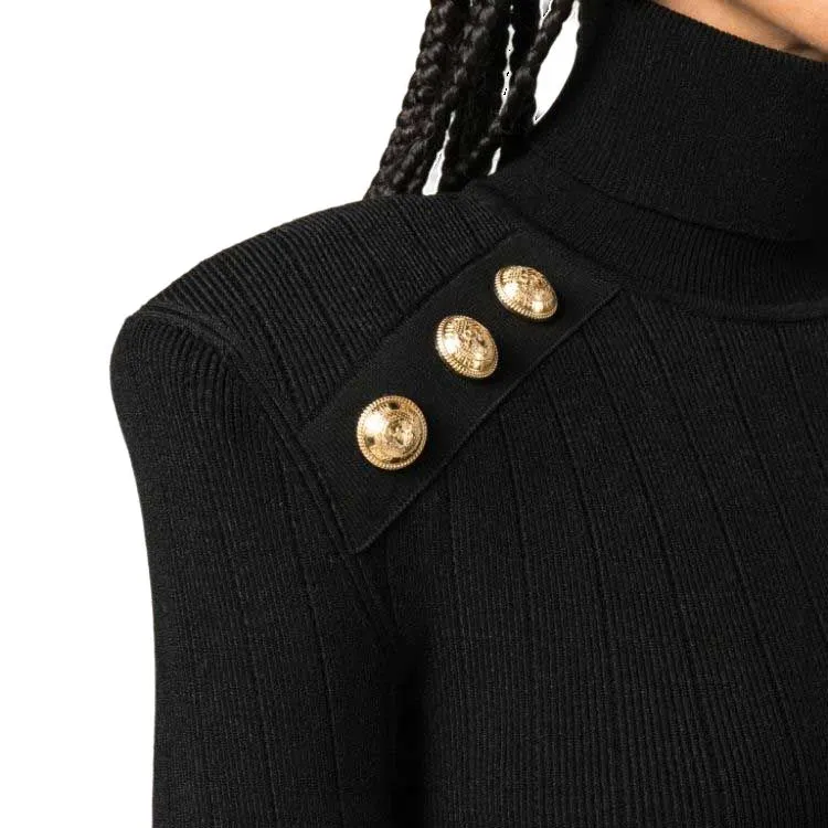 BALMAIN Button Detailed Knitted Jumper-4