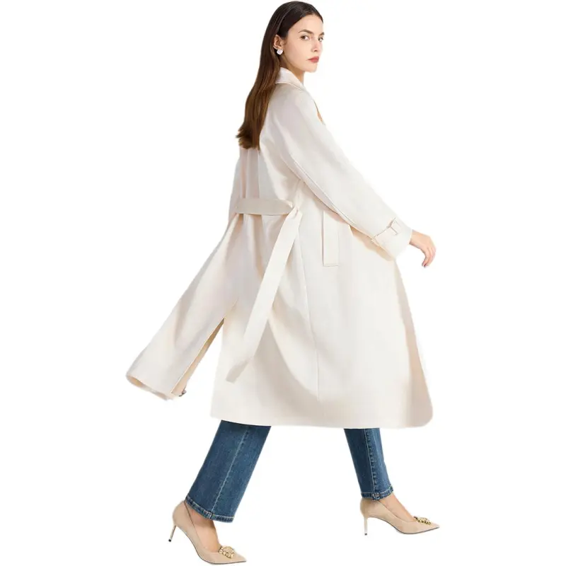 NINE WEST Trench Coat Women's Beige-5