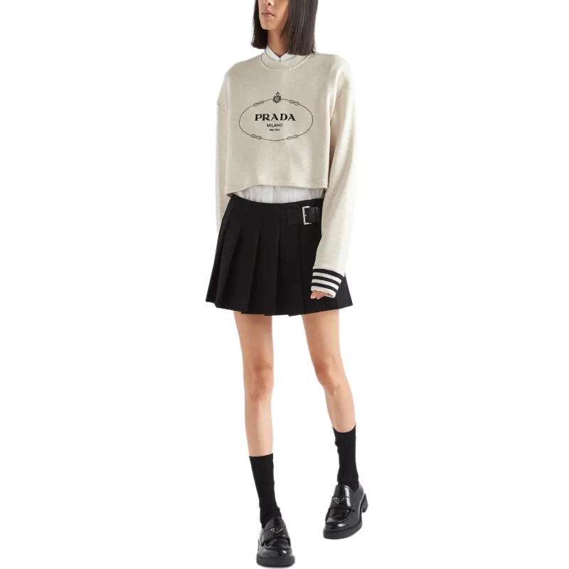 PRADA Sweatshirts Women's Ecru-3