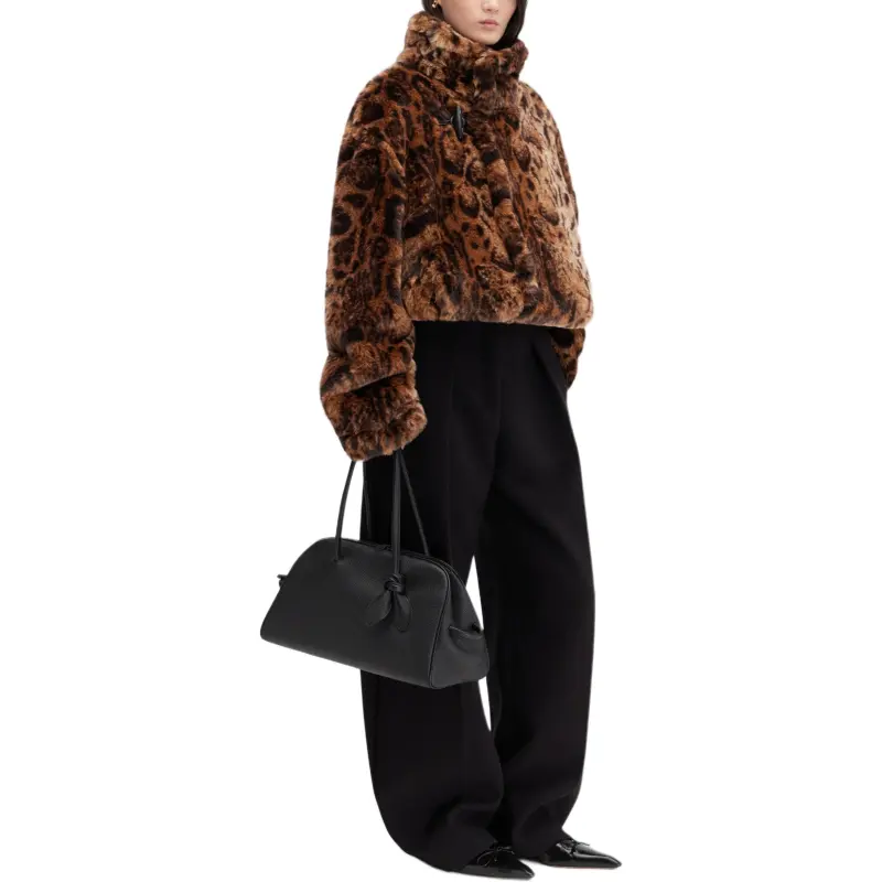 Jacquemus Leopard Print Faux Fur Jacket-3