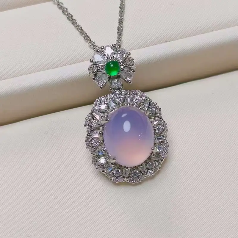 JUNWEN Chalcedony Necklaces Women's-5