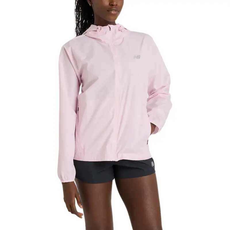 New Balance Wind And Water Repellent Windbreaker Jacket Women's Light Pink-3