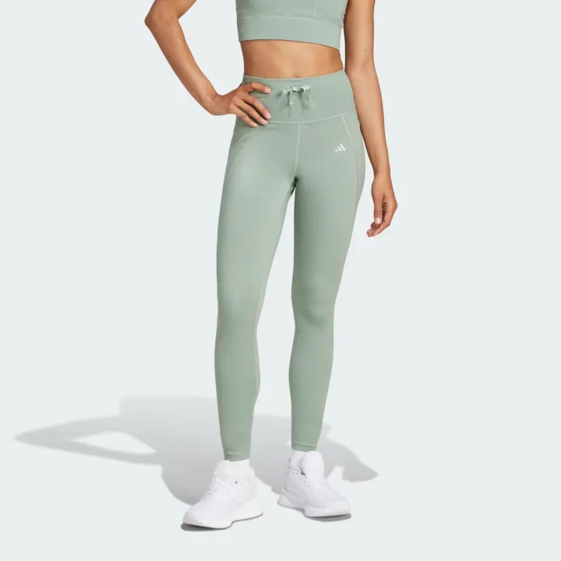 Adidas Women's Essentials Leggings Silver Green-1
