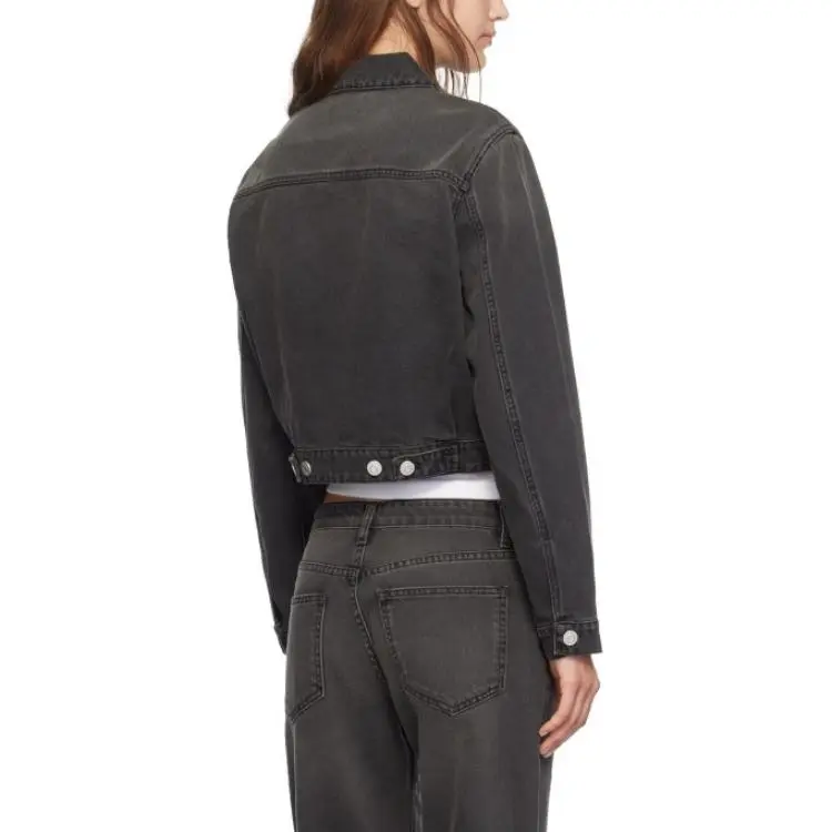 COPERNI Zip Up Cropped Denim Jacket-1