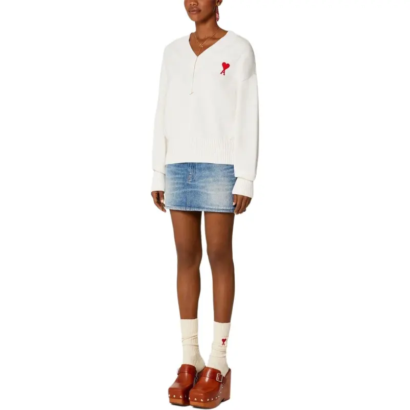 AMIPARIS Sweaters Unisex White-4