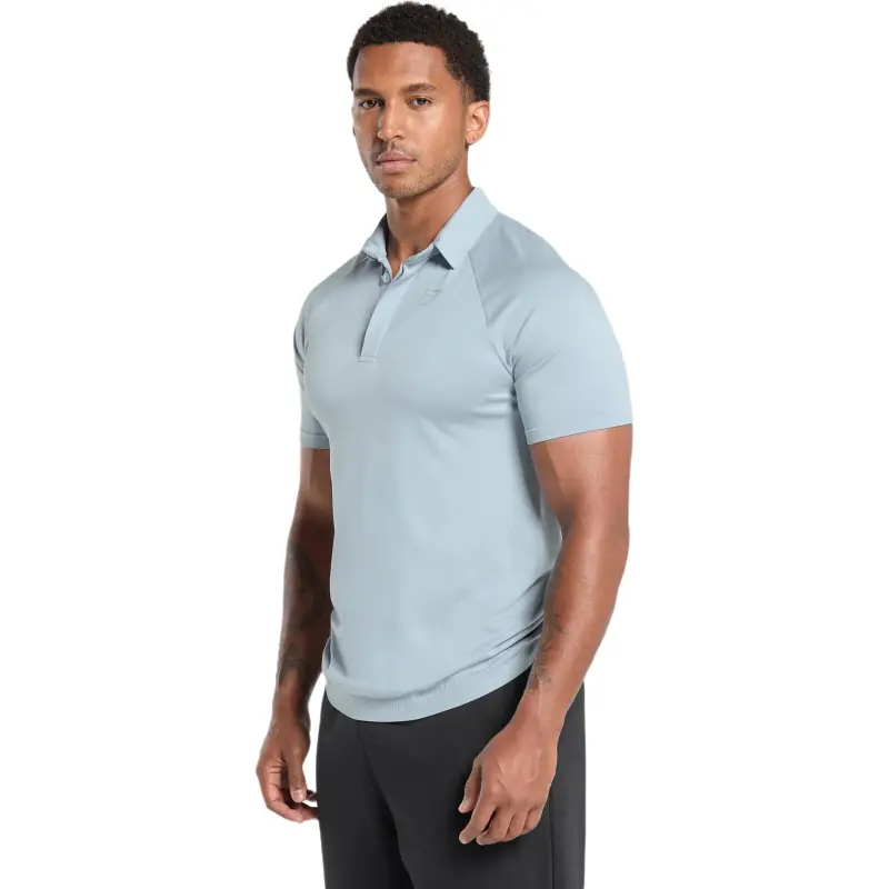 GYMSHARK Polo Shirt Men's Salt Blue-1