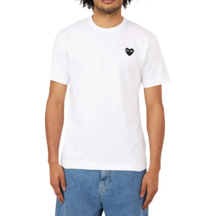 CDG Play Heart Logo Short Sleeve T Shirt-1