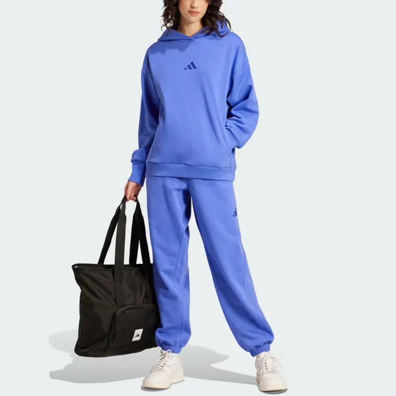 Adidas x Loose Sportswear All Szn Knitted Sports Pants Women's Half Cobalt Blue-3