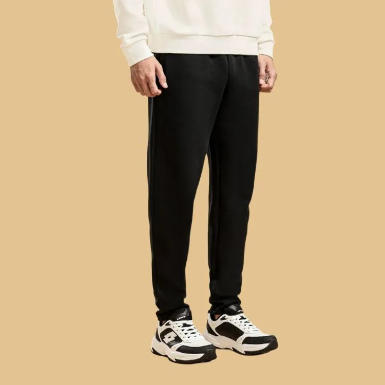 LOTTO Knitted Sports Pants Men's Black-4