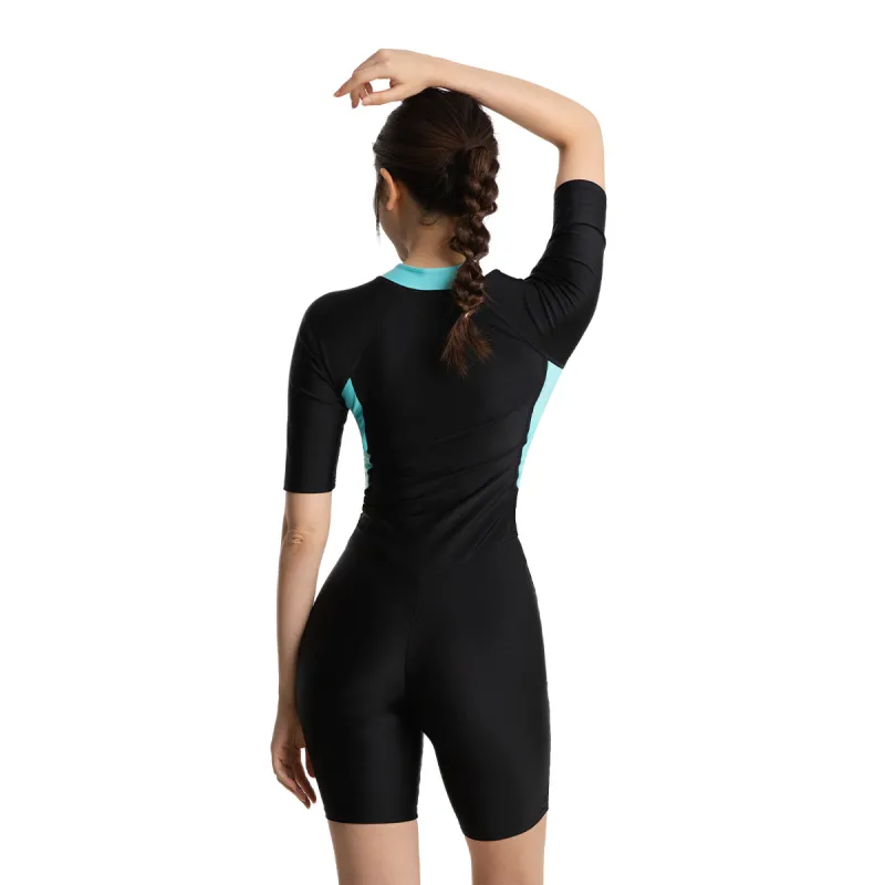 Speedo One piece Swimsuit Women's Navy Blue/Vibrant Pink-6