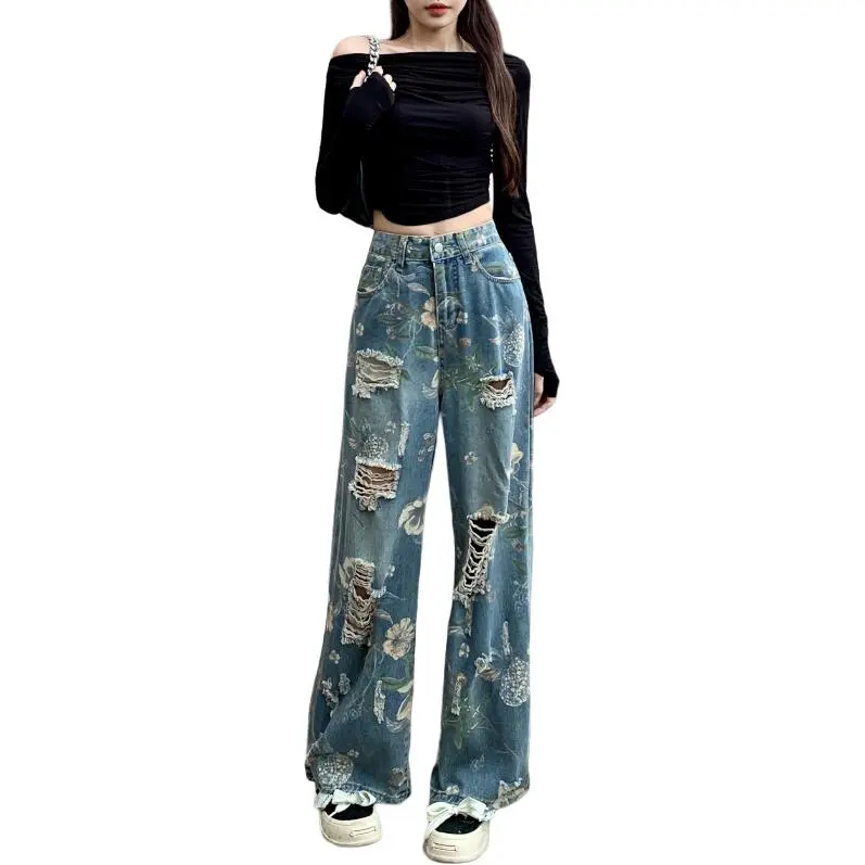 Concubine Zhu Jeans Women's Blue-1