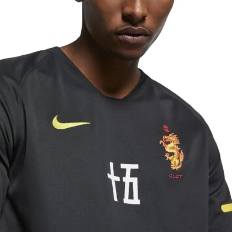 Nike x CLOT T Shirt Men's Black-2