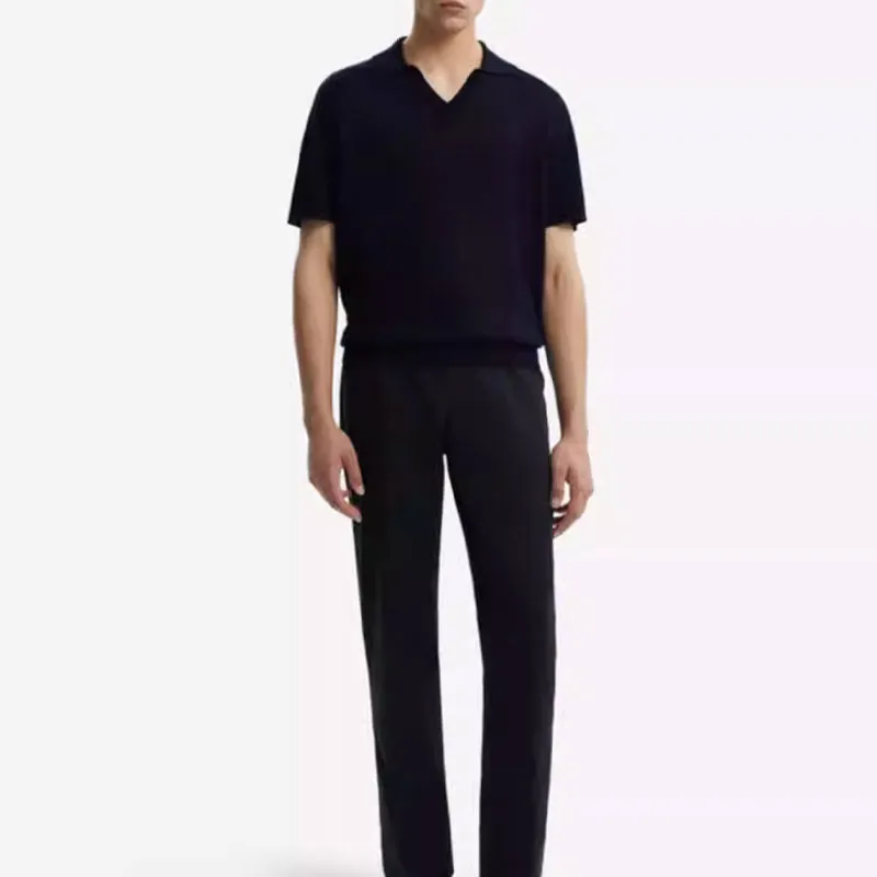 Dunhill FW24 Polo Shirt Men's Marine Blue-3