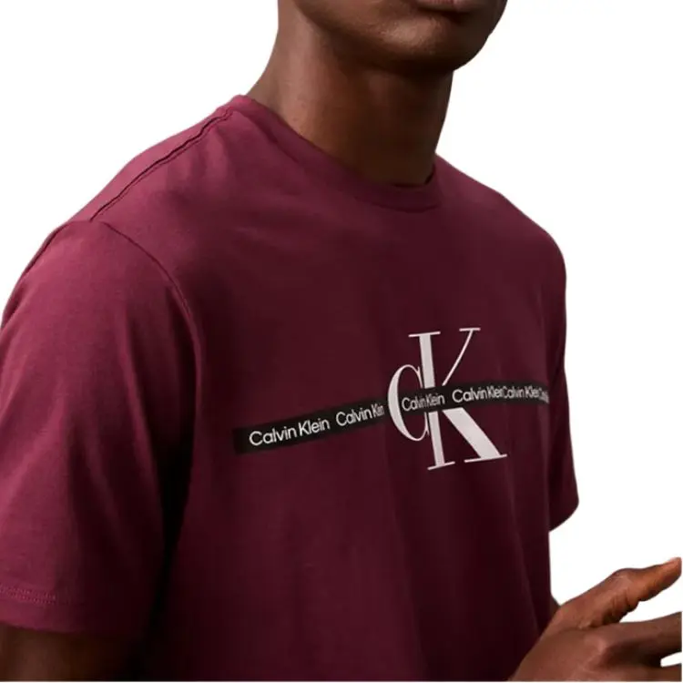 CALVIN KLEIN T Shirt Men's Burgundy-3