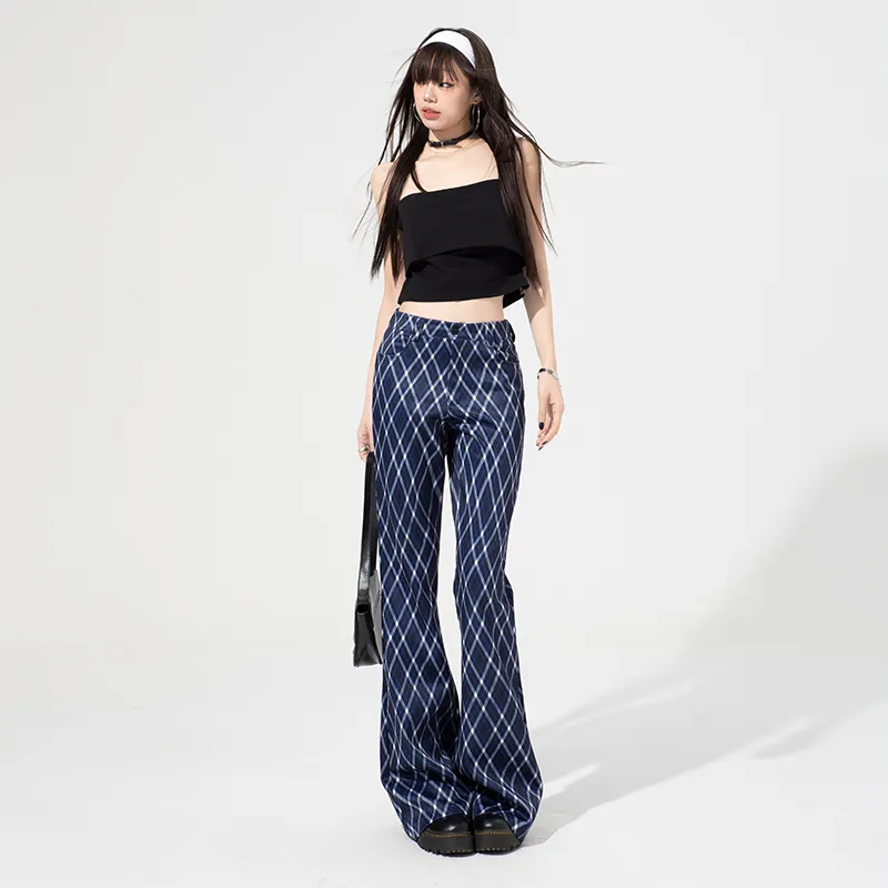 OROI Casual Pants Women's Navy Blue-4