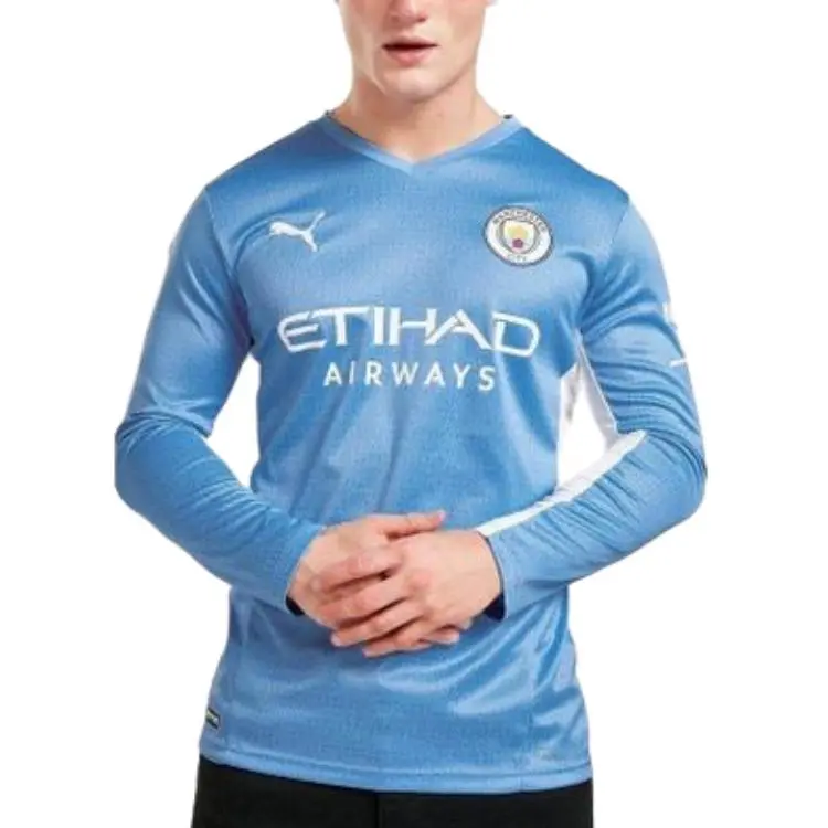 PUMA Manchester City's Home Jersey Collection Soccer Jerseys Men's Blue-3