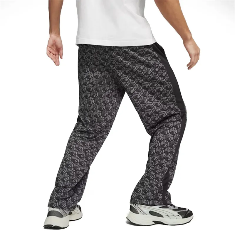 PUMA T7 AOP Straight Track Pants PT Knitted Sweatpants Men's Black-3