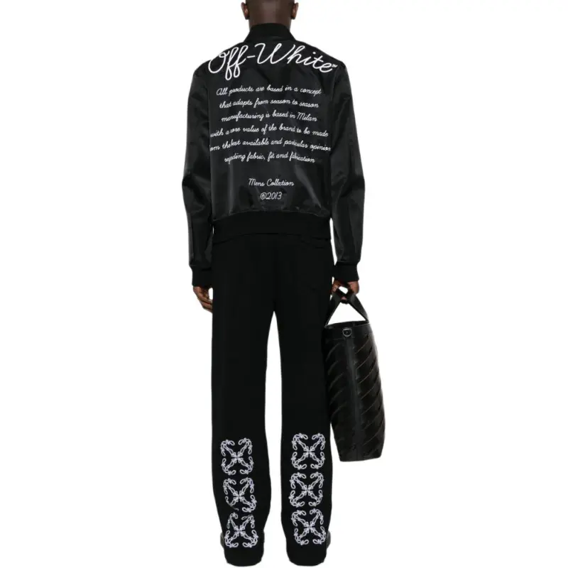 OFF-WHITE Buttoned Bomber Jacket-3