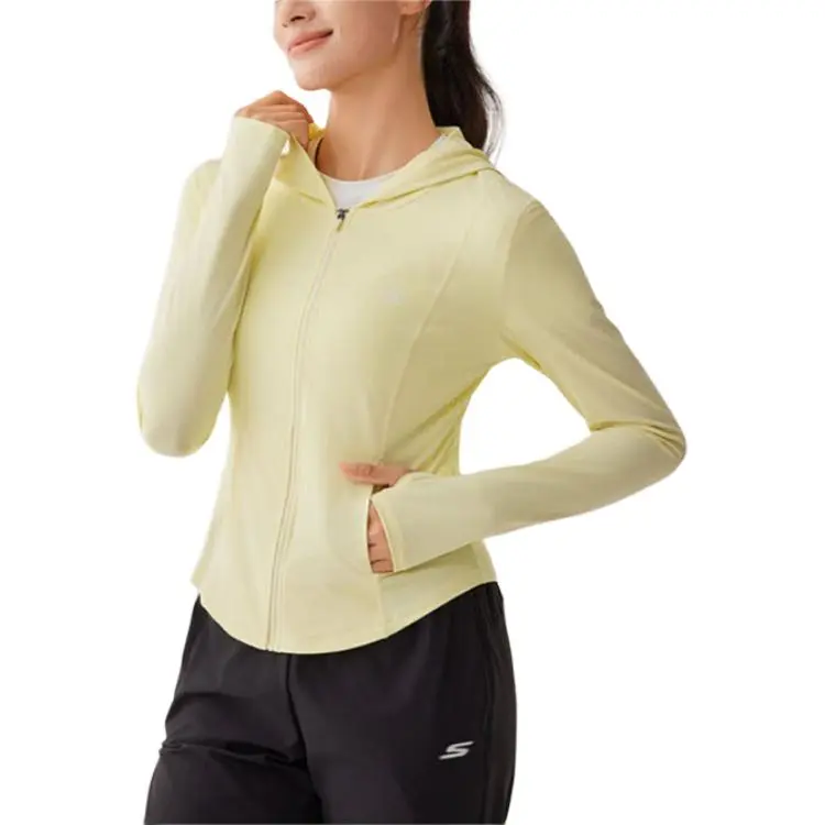 Skechers Sports Lifestyle Collection GODRI Jackets Coats Women's Pink Yellow-1