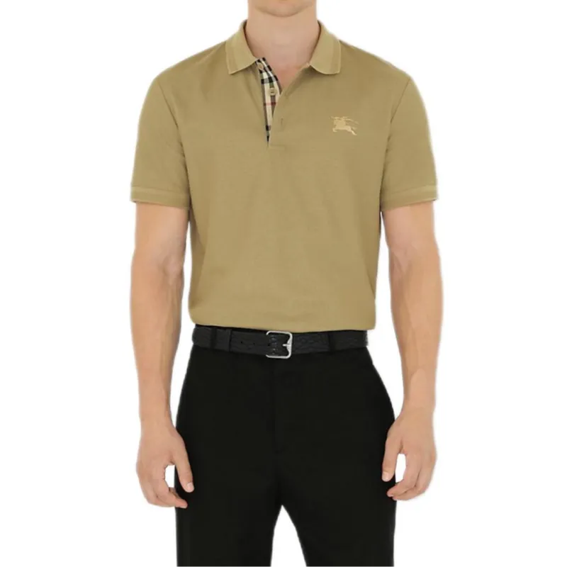 Burberry SS24 Polo Shirt Men's Turquoise-1