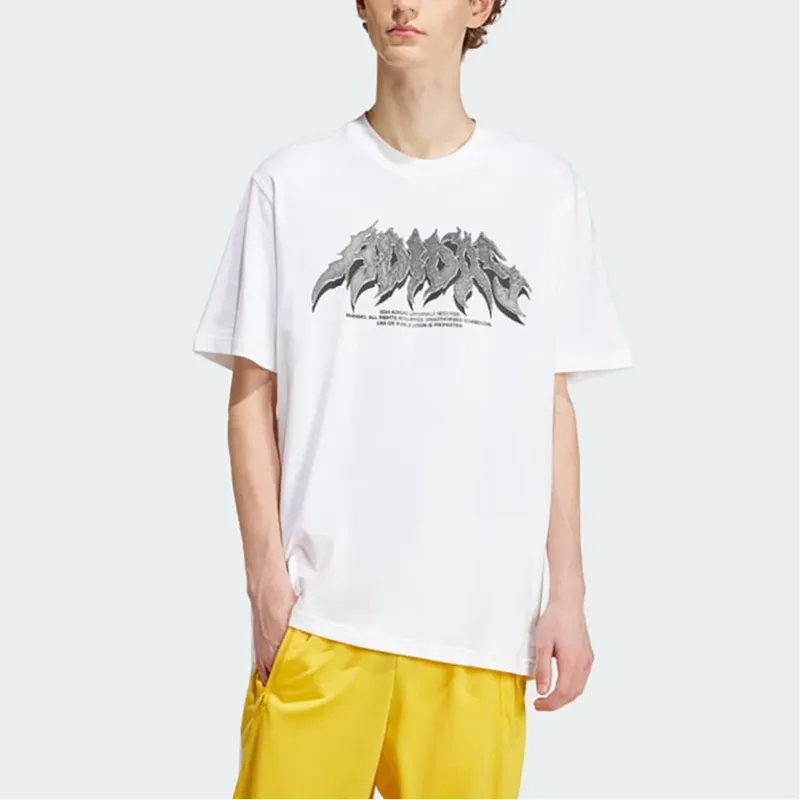 Adidas T Shirts Men White-2