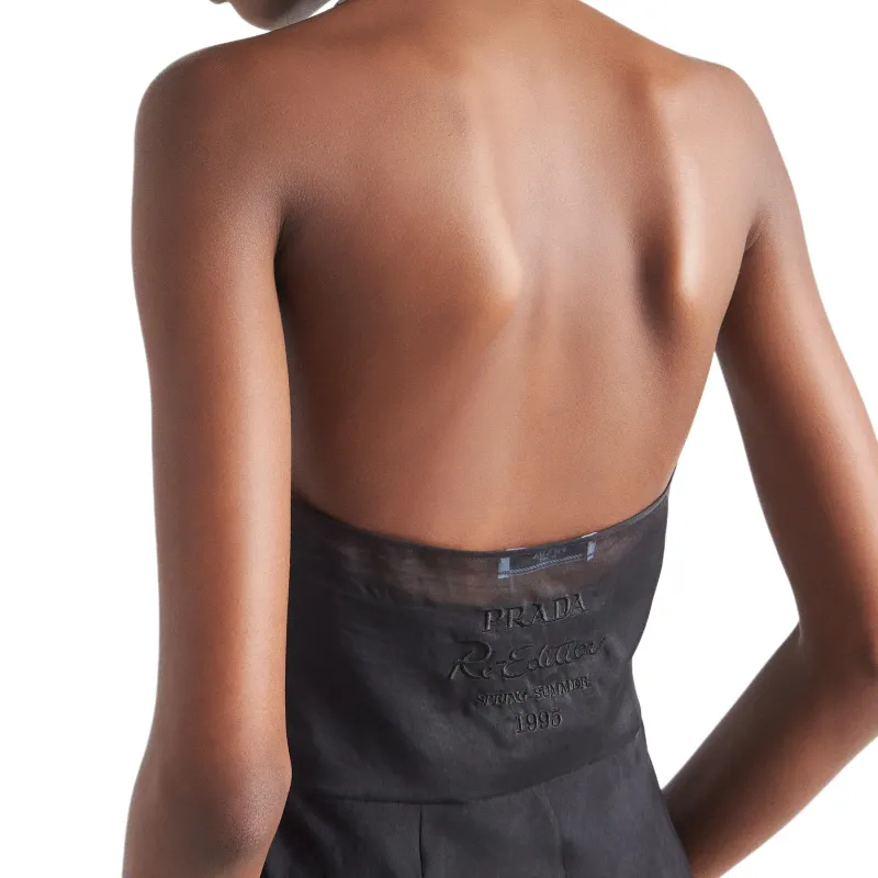 PRADA Sleeveless Dress Women's Black-2