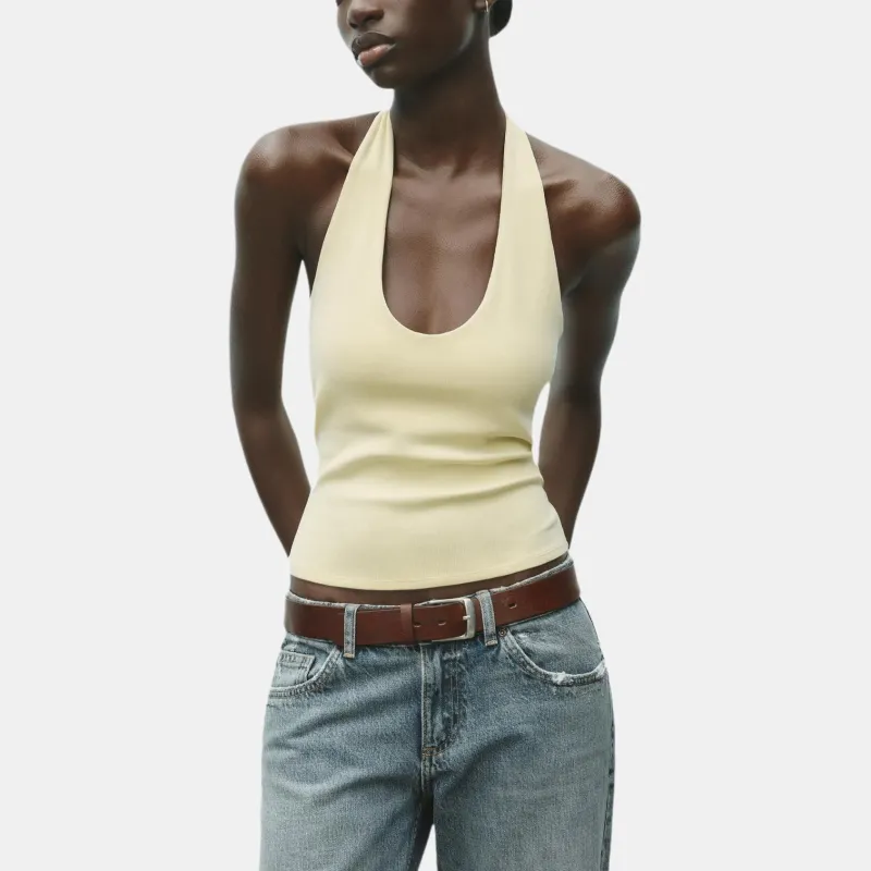 ZARA Camisoles Women's Yellow-2
