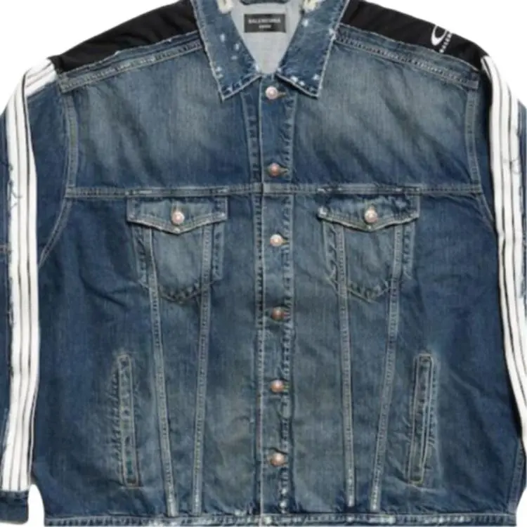Balenciaga Denim Jacket Loose Fit Men's Blue-2