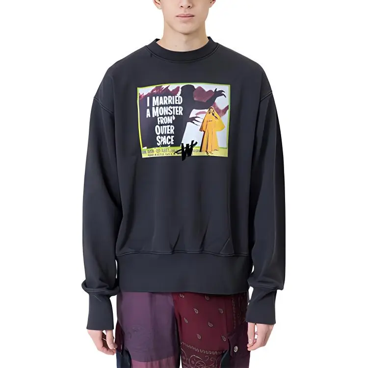 WE11DONE Sweatshirts Unisex Charcoal-3
