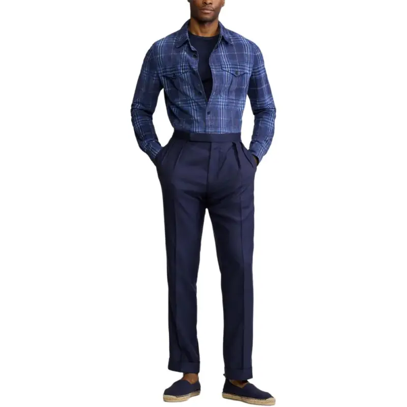 Ralph Lauren Purple Label Checkered Shirt Jacket-1