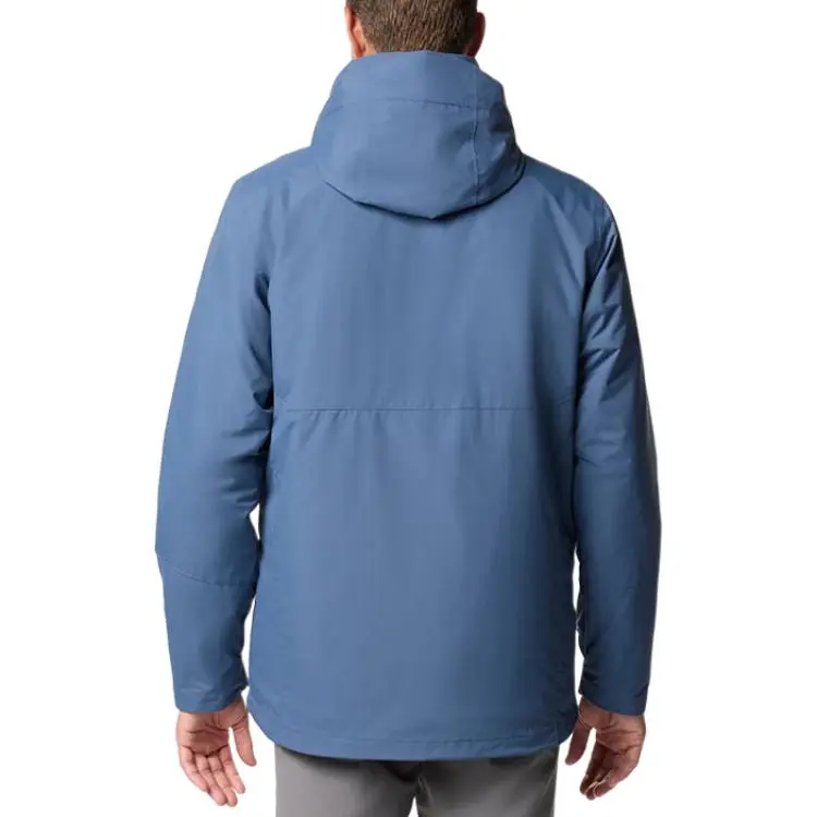 Columbia Hiking Skiing And Paragliding Water Resistant Windproof Wear Resistant Warm Windbreaker Jacket Men's Blue-5