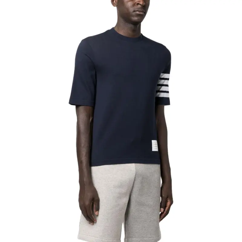 THOM BROWNE 4 Bar Stripe 2003 print T shirt-4