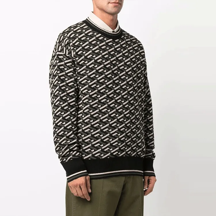 VERSACE Sweaters Men Green-3