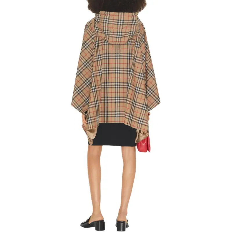 Burberry Check Hooded Poncho-3