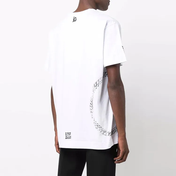 Givenchy Symbol Circle Chain Oversized T Shirt-2