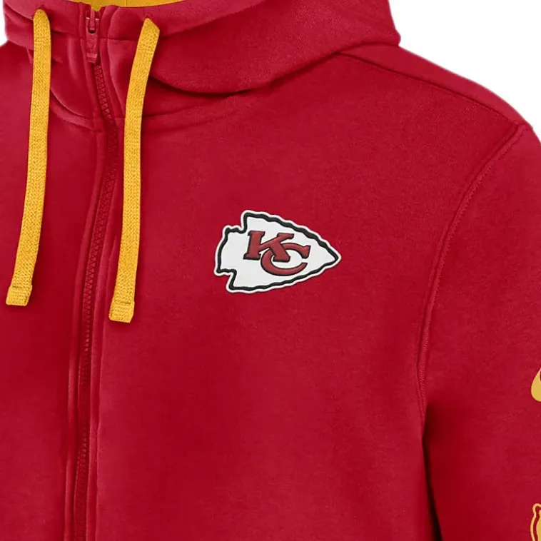 Nike Kansas City Chiefs Club Men's Nike Nfl Full Zip Hoodie-2