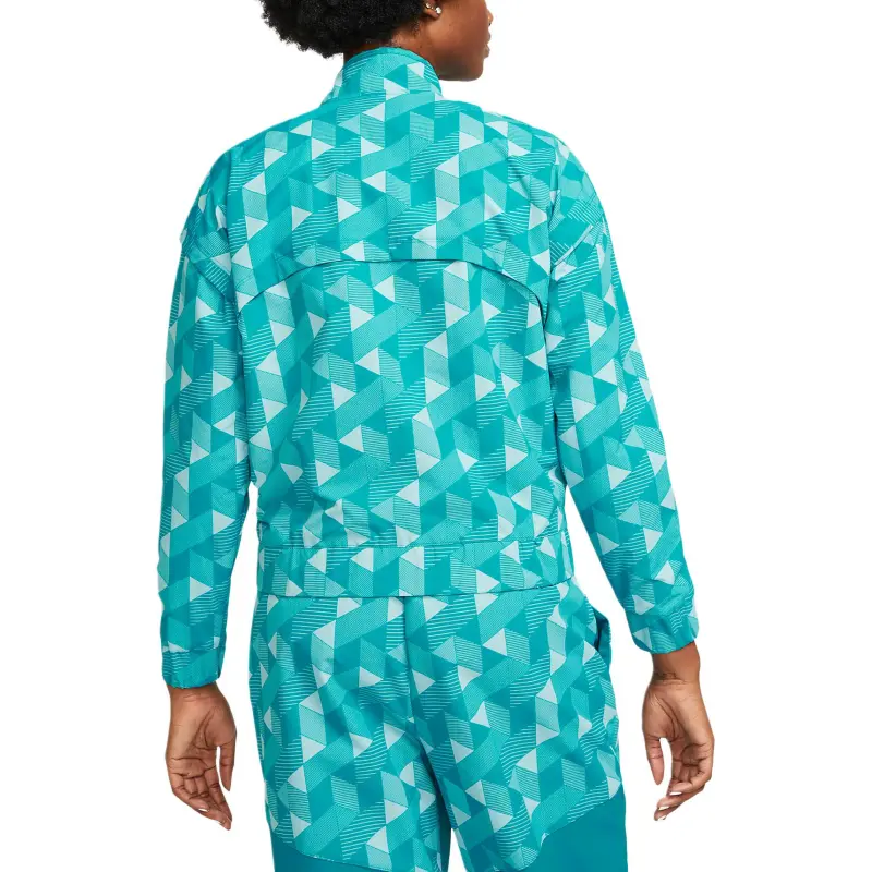 Nike Serena Williams Design Jackets Coats Women's Bright Pine/Metal Gold-2