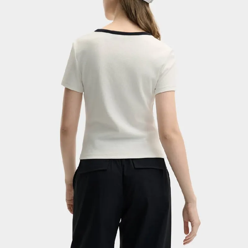 FILA x MAISON KITSUNE ORIGINALE T Shirt Women's Cloud White-4