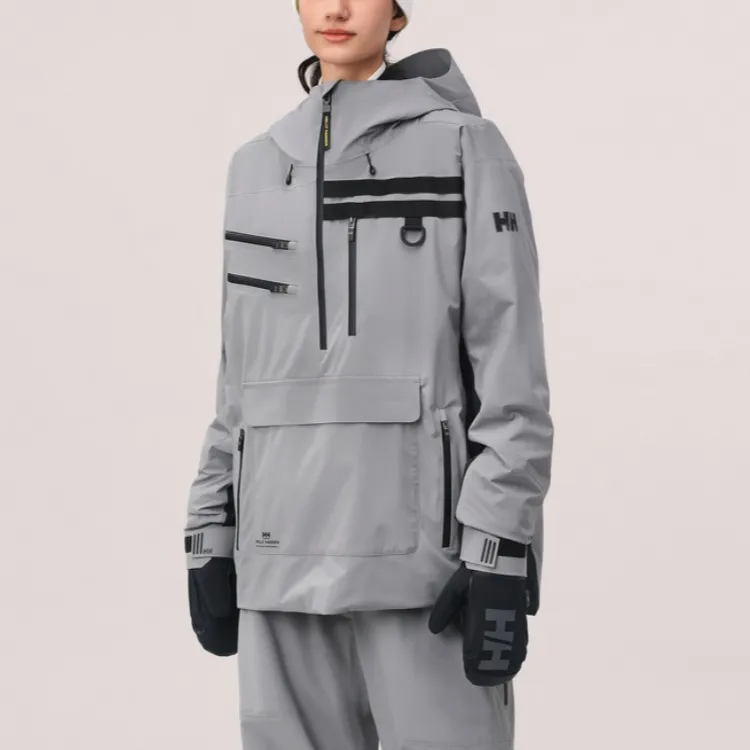 HELLY HANSEN H2BLK Ski Tops Unisex Gray-3