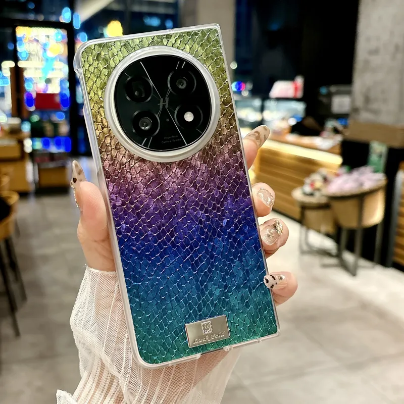 ZHUOJI PC Material Transparent Trim Dragon Pattern Fashion Phone Cases Compatibility OPPO Find N5 Phone Case-2