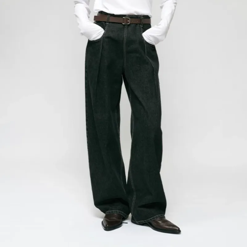 YOEYYOU Jeans Women's Charcoal Black-1