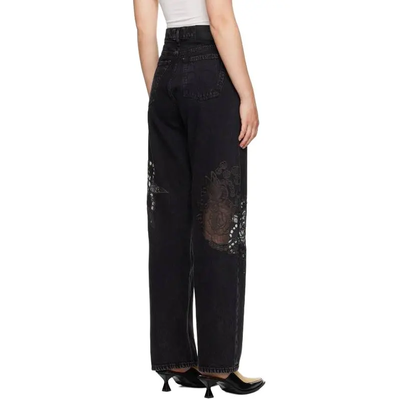 EYTYS Jeans Women's Black-1