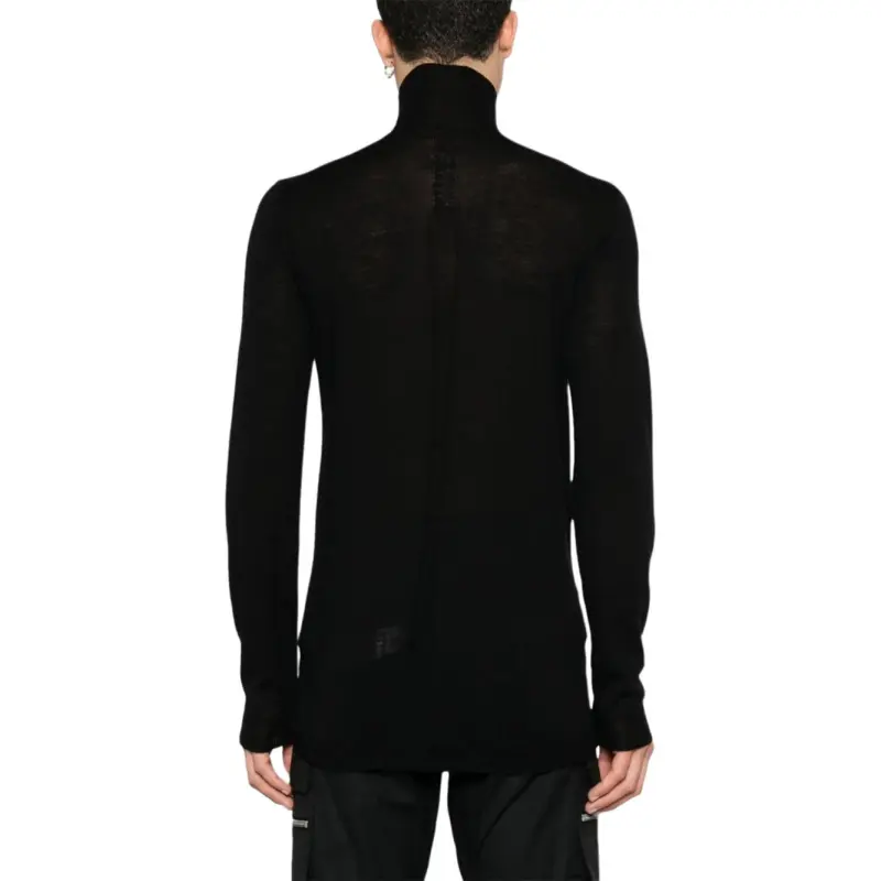 RICK OWENS Level High Neck Knitted Jumper-4