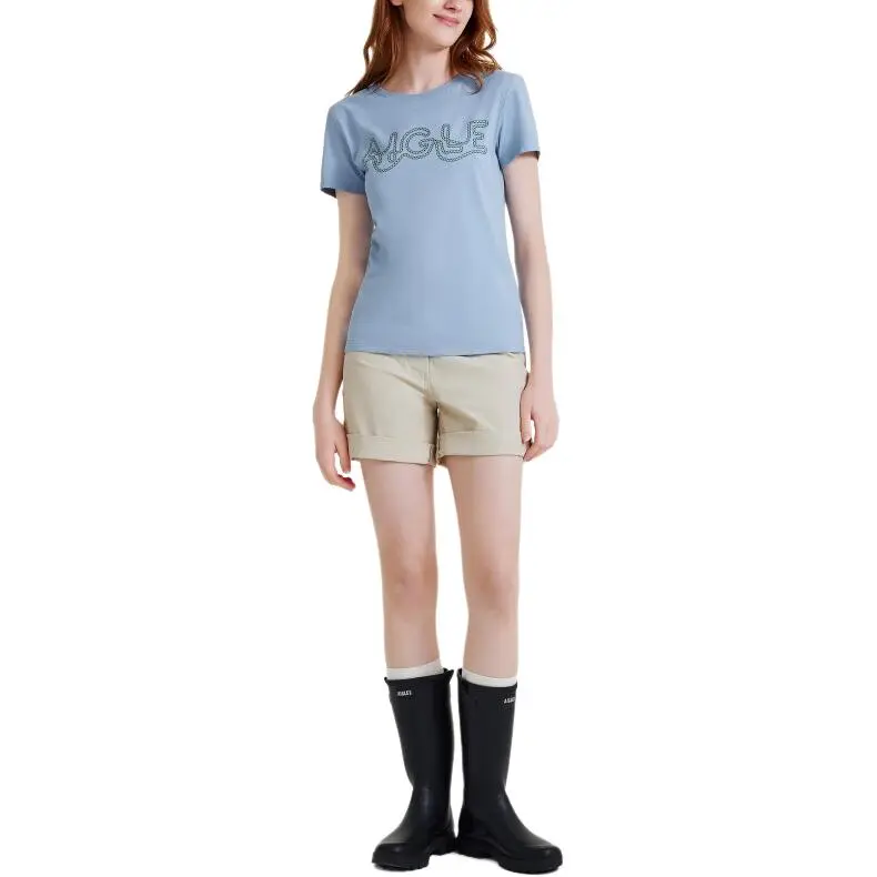 AIGLE T Shirt Women's Light Denim Blue-1