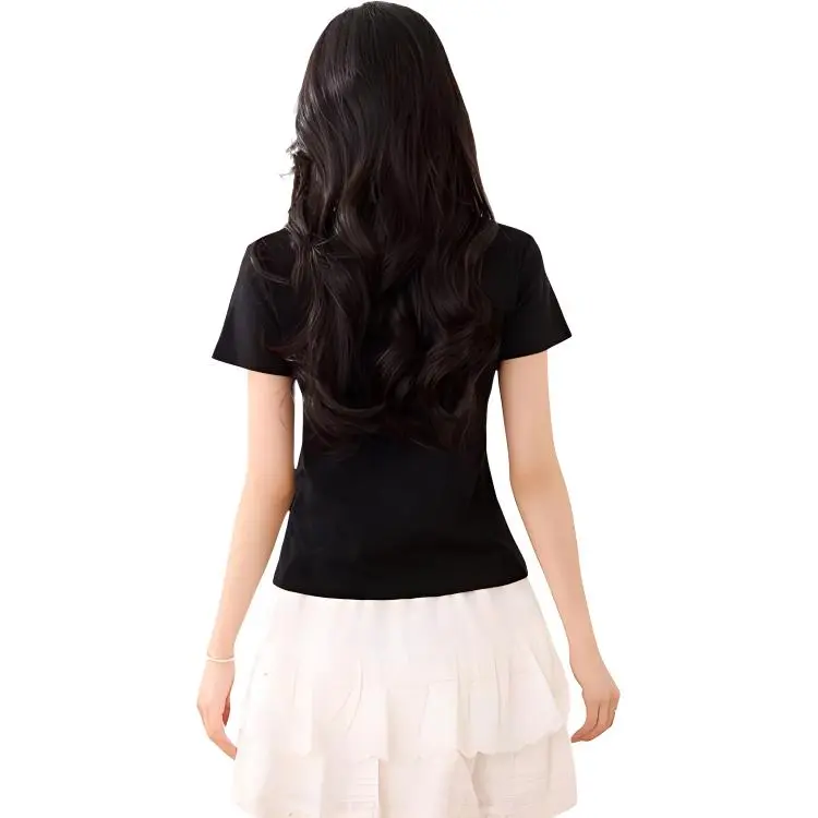 La Chapelle Regular T Shirt Women's Black-4