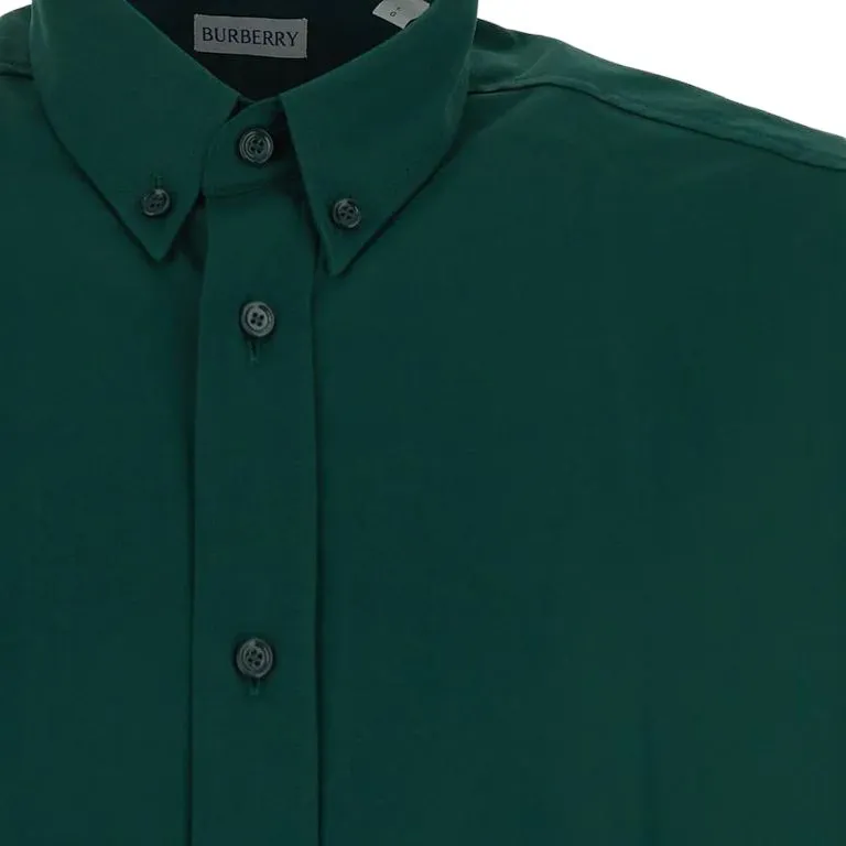 Burberry Logo Embroidered Short Sleeved Shirt-2